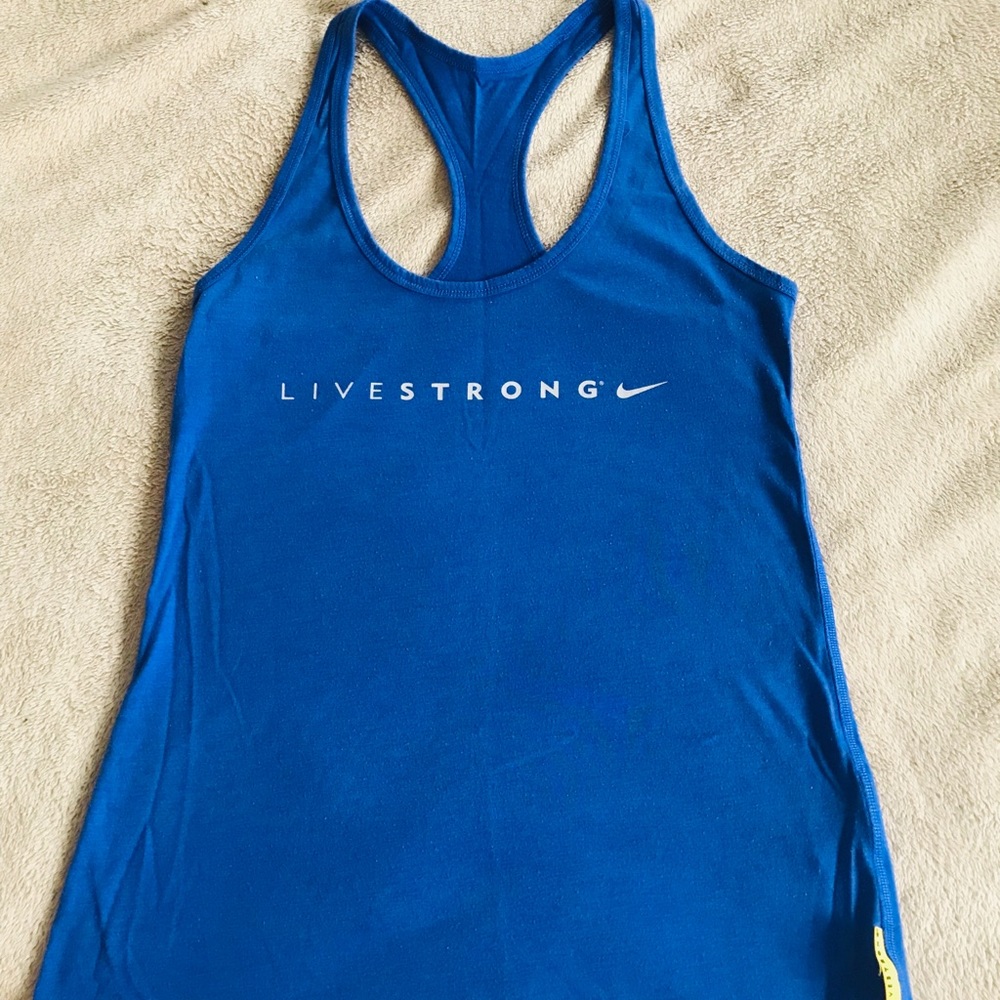 COPY - Nike- livestrong blue tank- xsmall